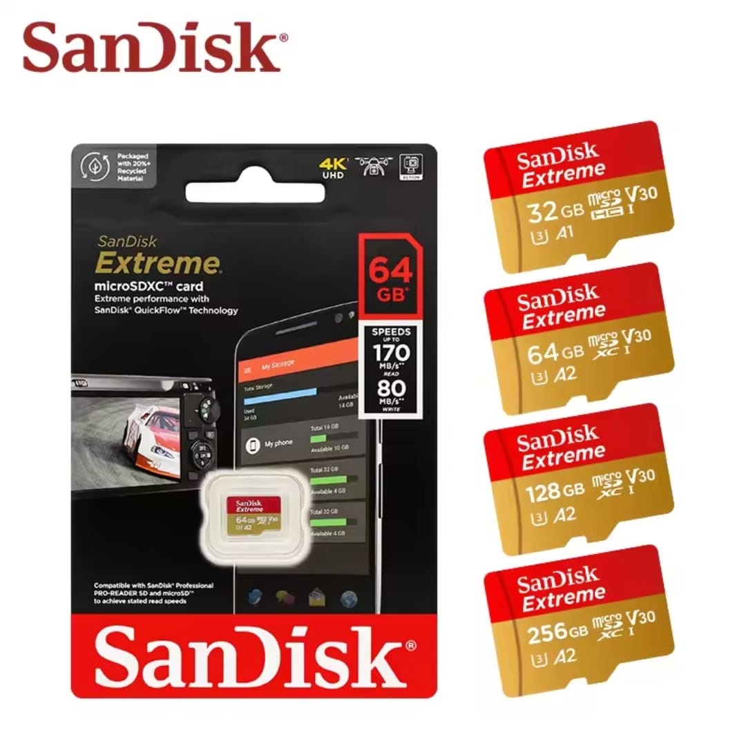 SanDisk Extreme SD-kaart - 128GB