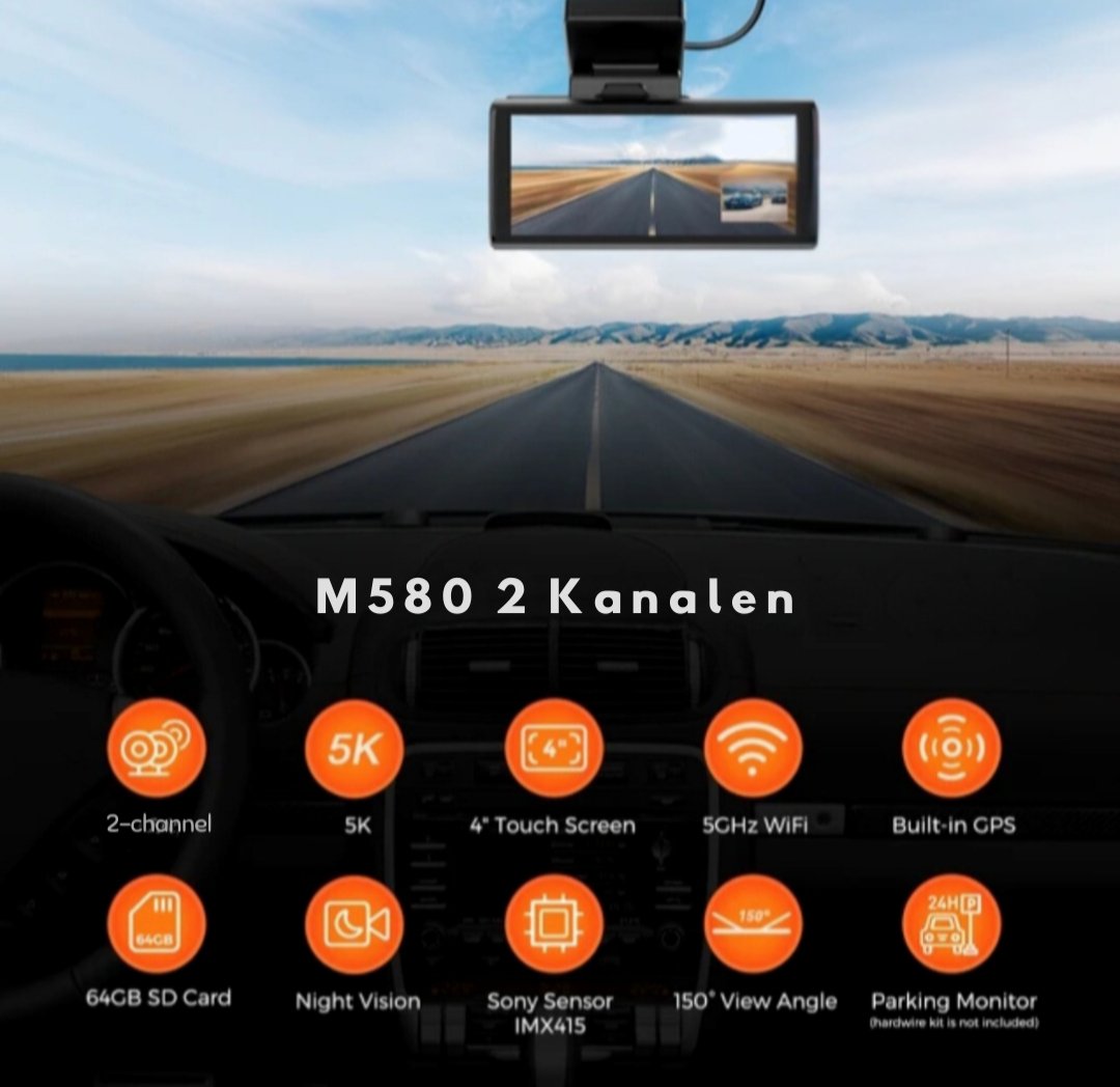 Dashcam M580 5K 2CH - DashSpot