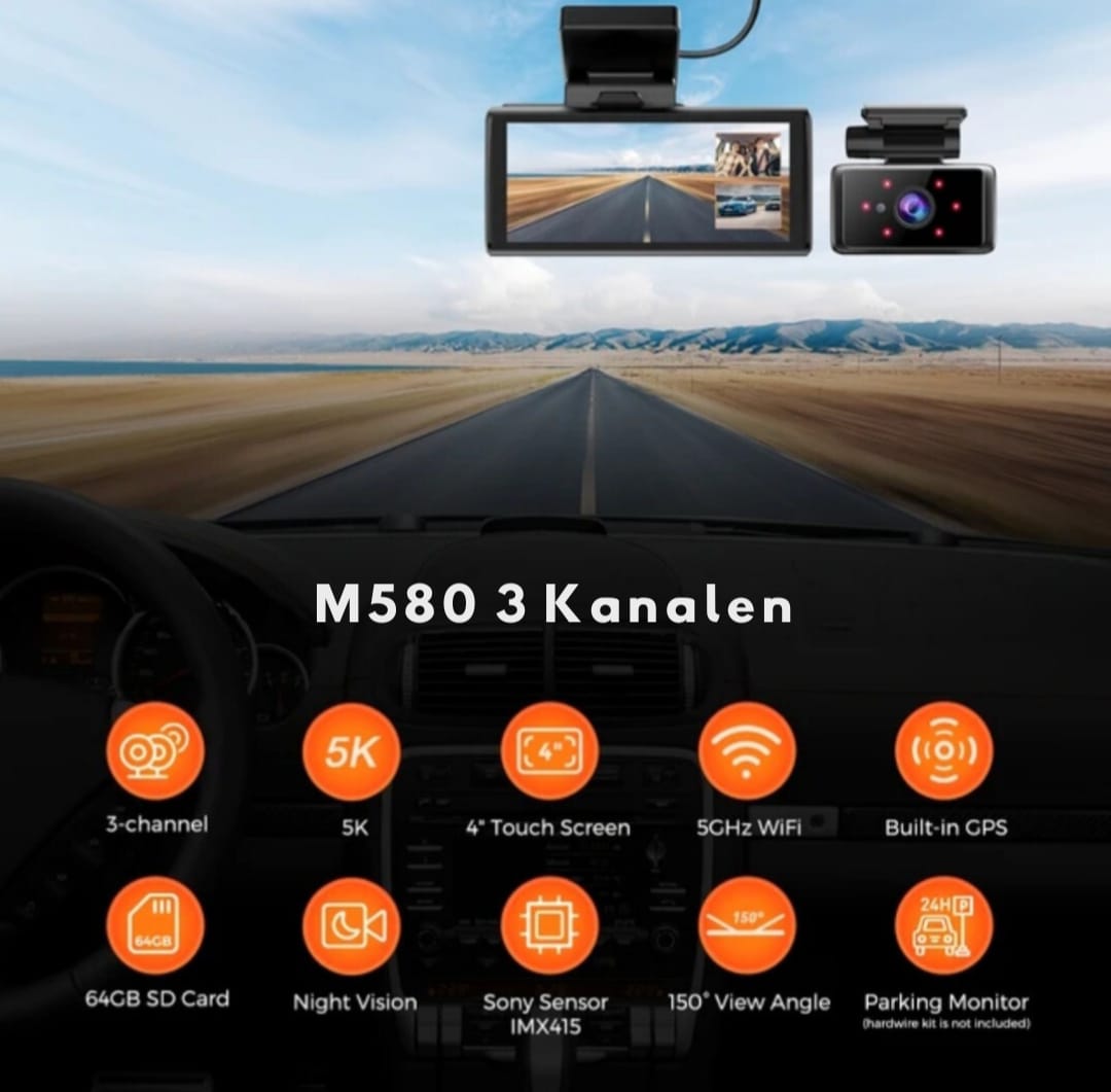 Dashcam M580 5K 3CH - DashSpot
